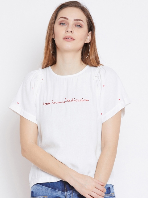 

CAMLA Women White Solid Top