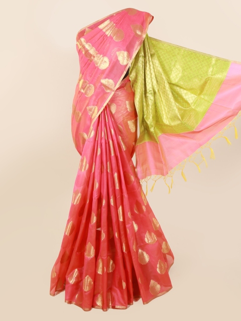 

Pothys Pink Woven Design Silk Cotton Saree