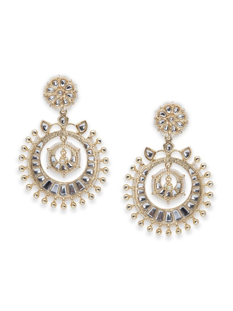 

Biba Gold-Toned Circular Drop Earrings