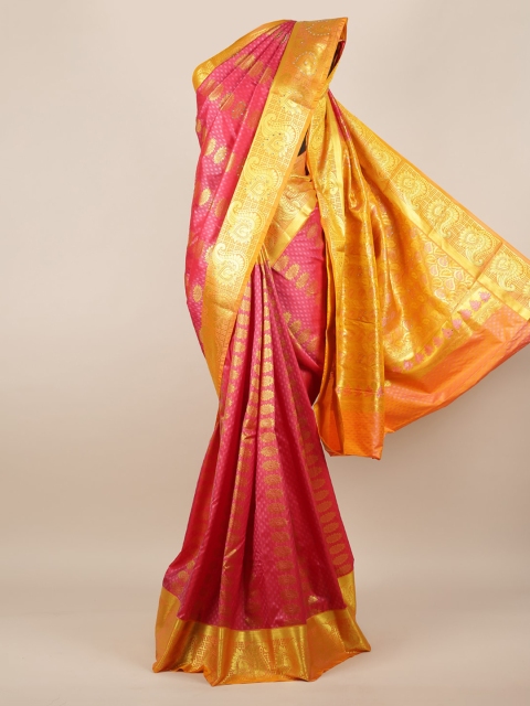 

Pothys Pink Woven Design Art Silk Saree