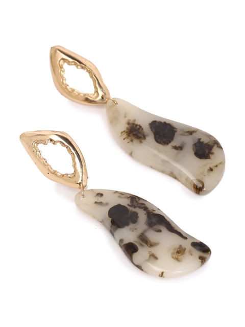 

FOREVER 21 Beige Contemporary Drop Earrings