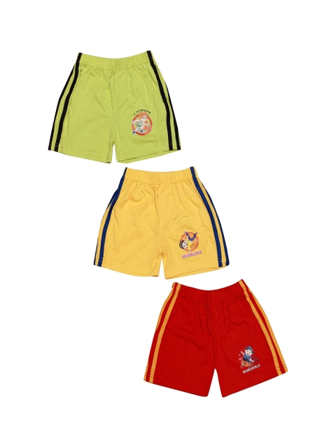 

Zoom Minimondo Kids Pack of 3 Solid Briefs, Red