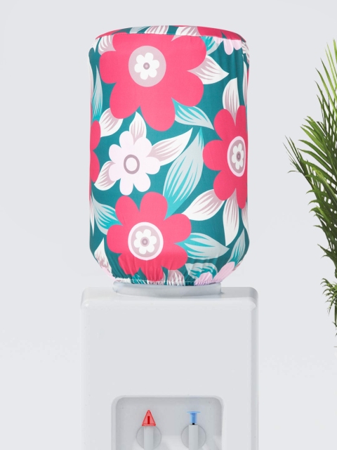 

Cortina Green & White Printed Water Dispenser Cover