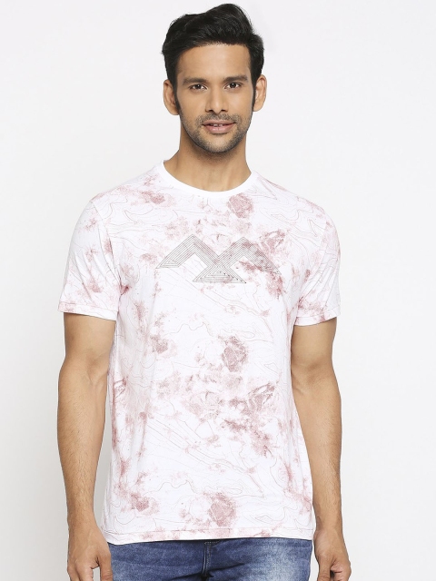 

Mufti Men White Printed Round Neck T-shirt