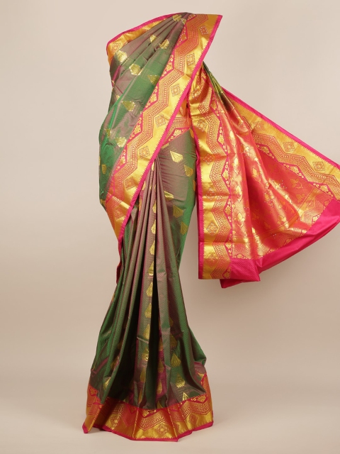 

Pothys Green & Pink Art Silk Woven Design Saree