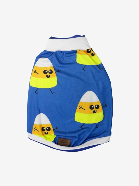 

Pawsindia Blue & Yellow Candyman Printed Dog T-Shirt