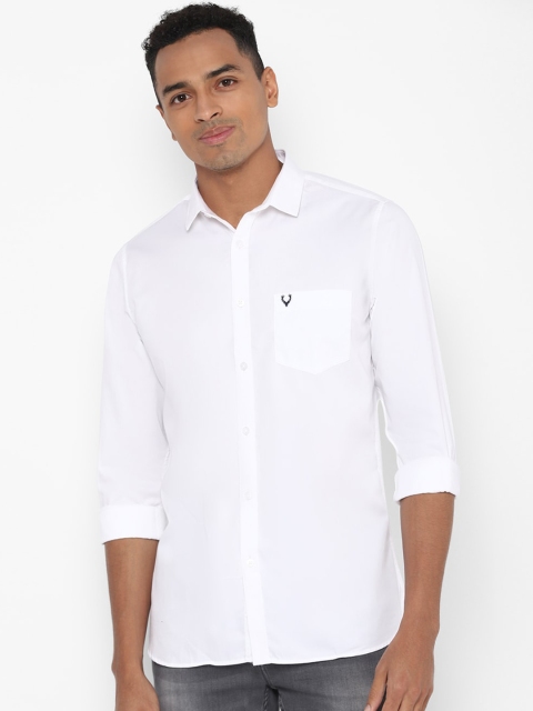 

Allen Solly Men White Slim Fit Solid Casual Shirt