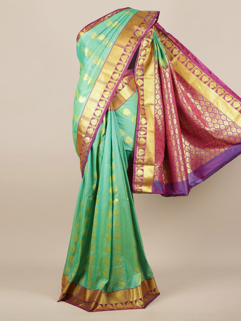 

Pothys Green Woven Design Art Silk Saree