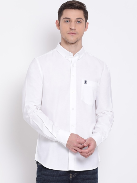

Red Tape Men White Regular Fit Solid Casual Shirt