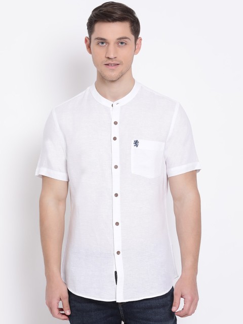 

Red Tape Men White Regular Fit Solid Casual Shirt