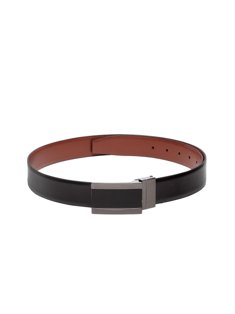 

Teakwood Leathers Men Black Solid Belt