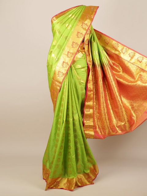 

Pothys Green Woven Design Art Silk Saree