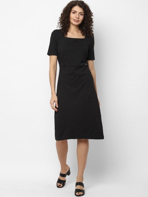 

Allen Solly Woman Women Black Solid Sheath Dress