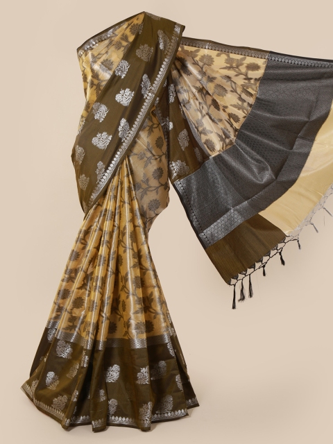 

Pothys Beige Woven Design Tissue Saree