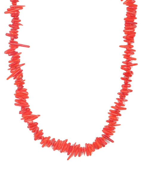 

FOREVER 21 Red Metal Shell Chain