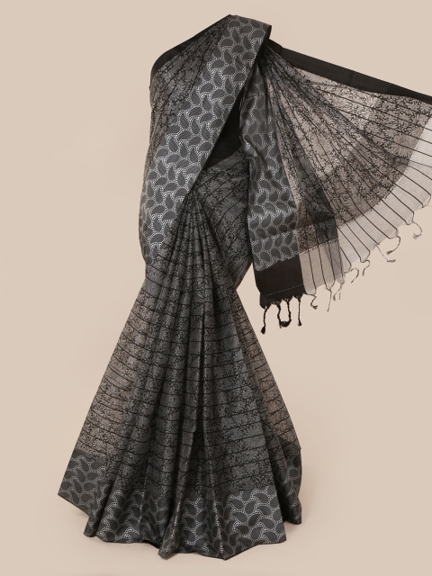 

Pothys Grey Woven Design Tissue Saree