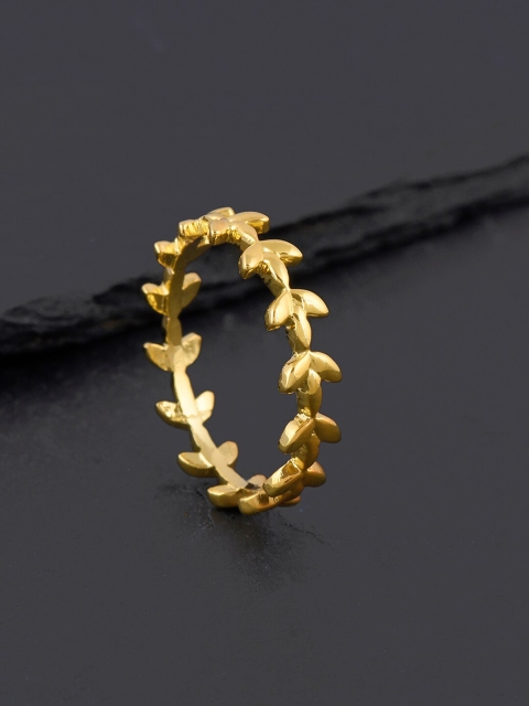 

Tistabene 18K Gold-Plated Floral Band Finger Ring