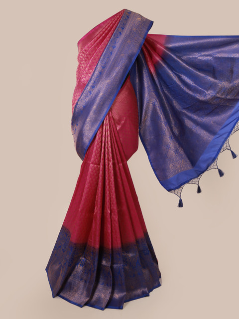 

Pothys Pink & Purple Art Silk Woven Design Saree