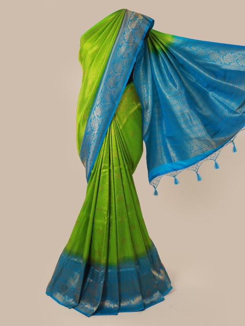 

Pothys Green & Blue Art Silk Solid Saree