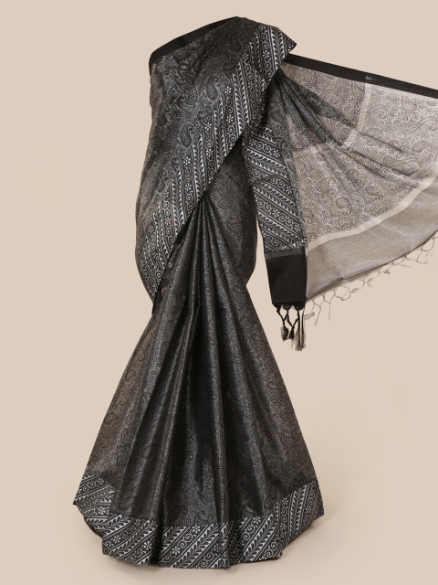 

Pothys Grey Woven Design Tissue Saree
