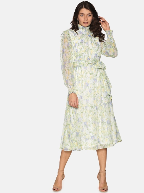 

ISU Women Multicoloured Printed A-Line Dress, Multi