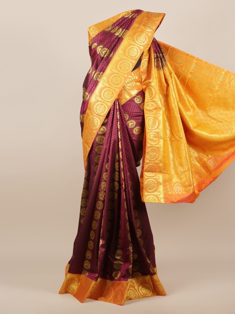 

Pothys Purple Woven Design Art Silk Saree