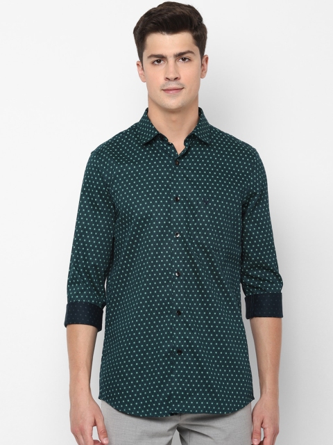 

Allen Solly Men Green Slim Fit Printed Semiformal Shirt