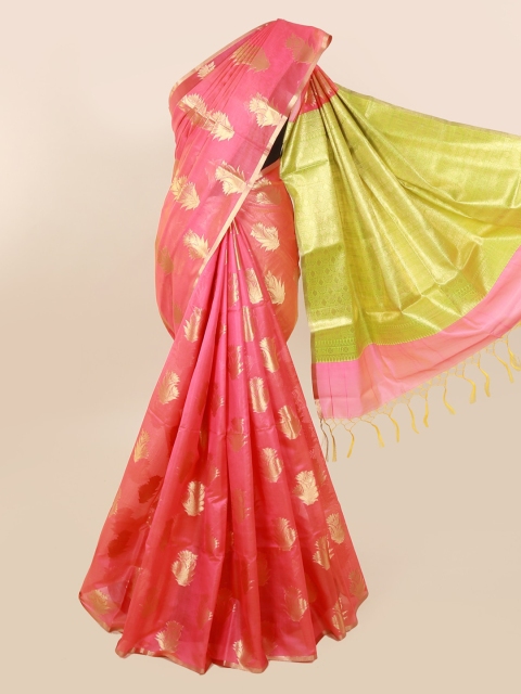 

Pothys Pink Woven Design Silk Cotton Saree