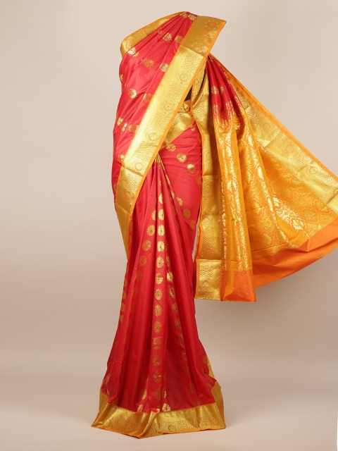 

Pothys Red & Yellow Art Silk Woven Design Saree