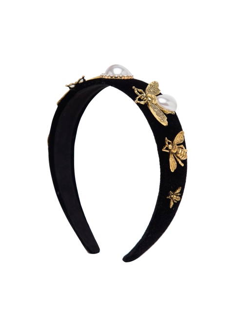 

YouBella Black Embellished Hairband