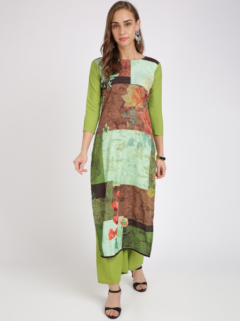 

Florence Women Multicoloured Printed Crepe Kurta, Multi