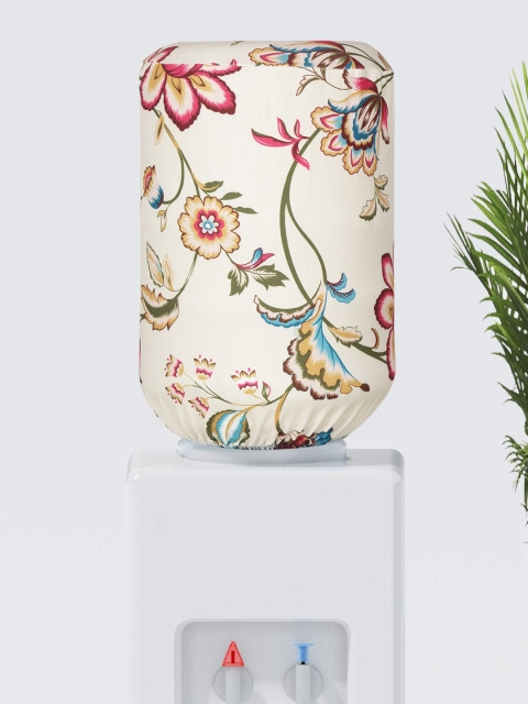 

Cortina Beige & Green Printed Water Dispenser Cover