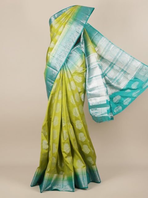 

Pothys Green Woven Design Jute Silk Saree