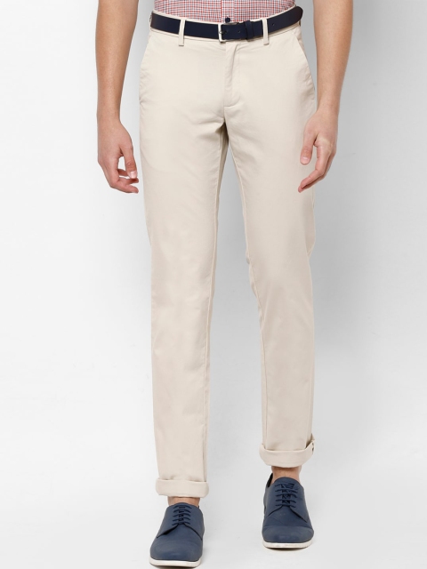 

Allen Solly Men Beige Slim Fit Solid Regular Trousers