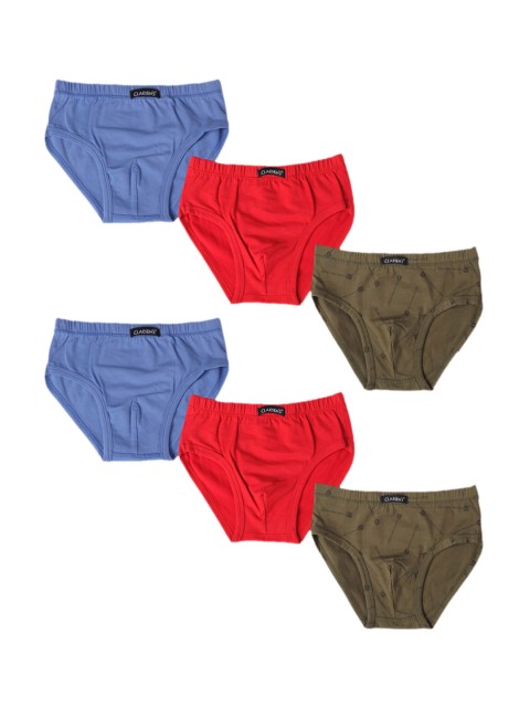 

Claesens Boys Pack Of 6 Assorted Hipster Briefs - CL933