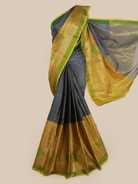 

Pothys Grey Woven Design Cotton Blend Saree