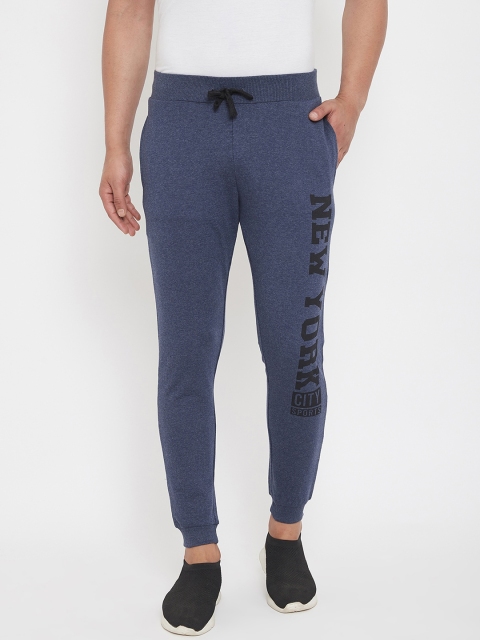 

Austin wood Men Navy Blue Printed Slim Fit Joggers