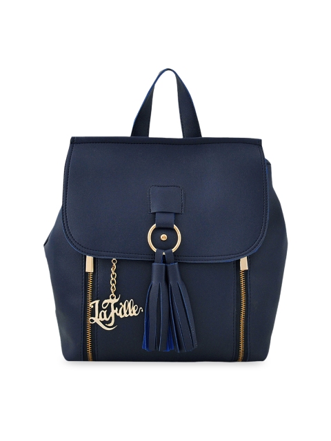 

LaFille Blue Solid Handheld Bag