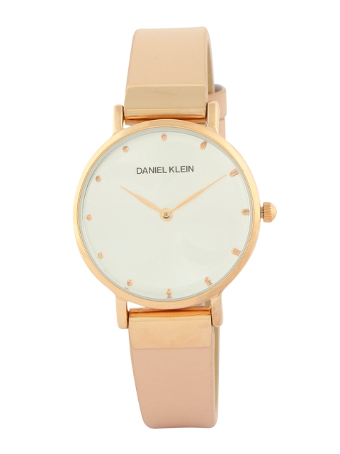 

Daniel Klein Women Silver-Toned & Beige Analogue Watch