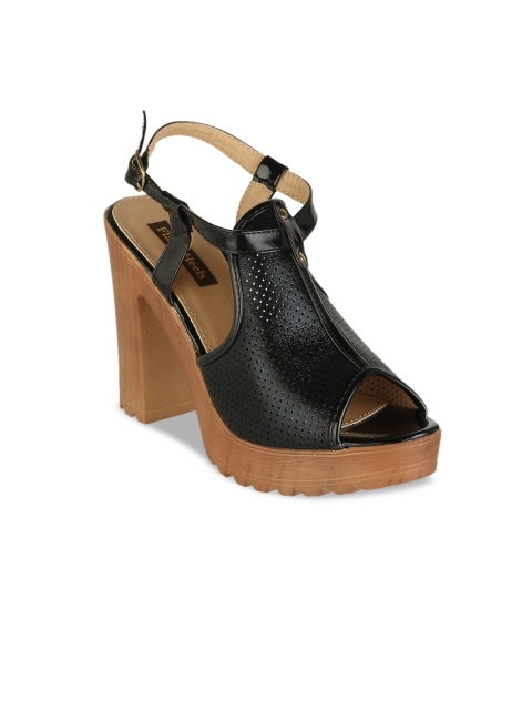

Flat n Heels Women Black Solid Peep Toes