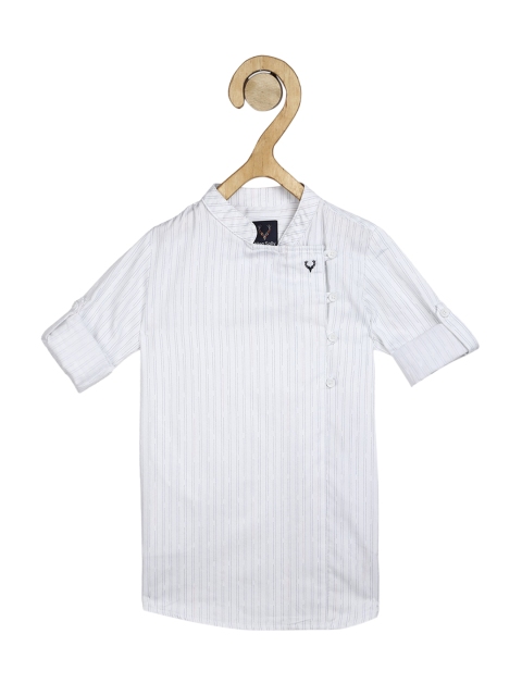 

Allen Solly Junior Boys White Regular Fit Striped Casual Shirt