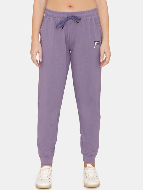 

Zelocity Women Purple Solid Relaxed-Fit Joggers