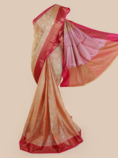 

Pothys Cream-Coloured Woven Design Cotton Blend Saree