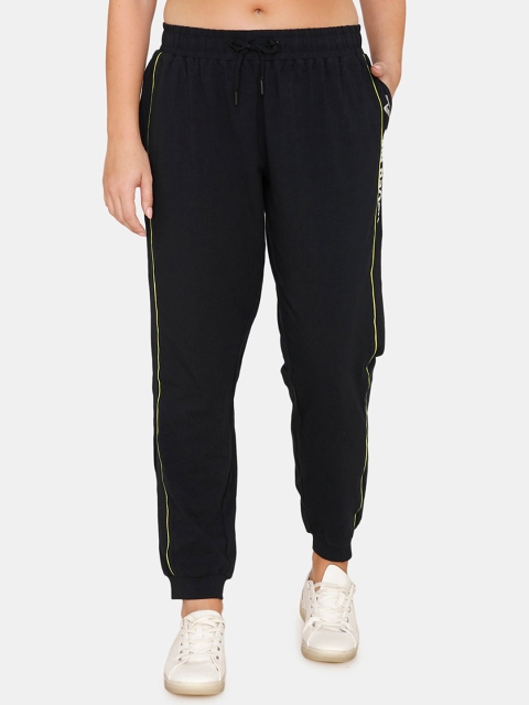 

Zelocity Women Black Solid Relaxed-Fit Joggers