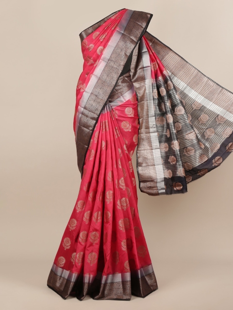 

Pothys Pink Woven Design Jute Silk Saree