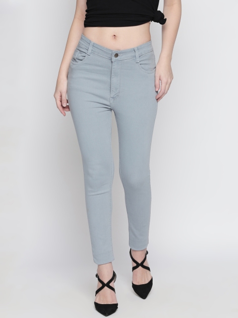 PURPLE WATER Women Grey Slim Fit Jeans