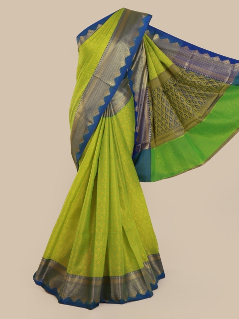 Pothys Green Woven Design Cotton Blend Saree