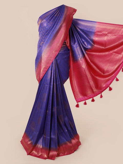 

Pothys Violet Woven Design Art Silk Saree