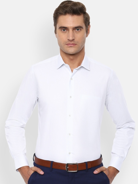 

Van Heusen Men White Regular Fit Self Design Cotton Formal Shirt