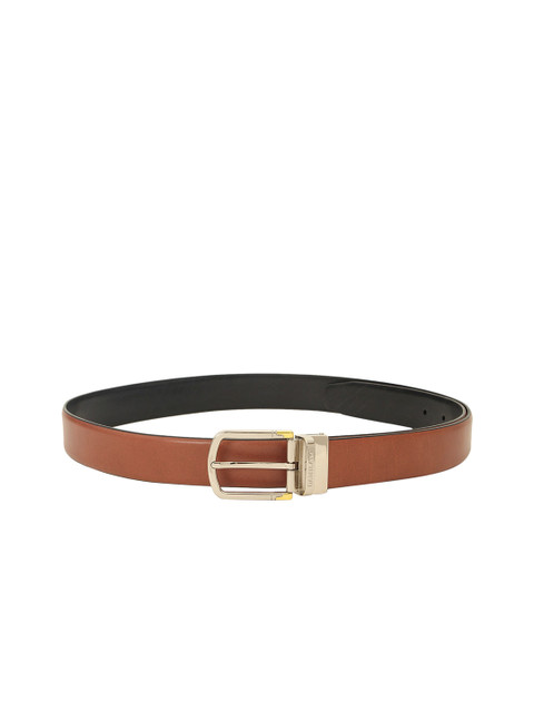 

Da Milano Men Brown Solid Leather Reversible Belt